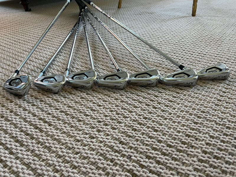 Men's Used Titleist Right Handed 718 AP3 Iron Set Regular Flex 8 Pieces Steel Shaft