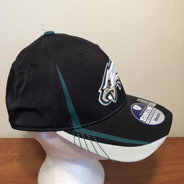 Philadelphia Eagles Hat Cap Visor Strap Back Blue Black Reebok Football Mens