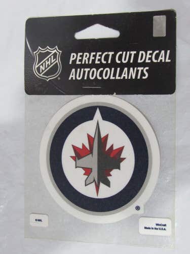 NHL Winnipeg Jets Logo 4"x4" Perfect Cut Decal Single WinCraft