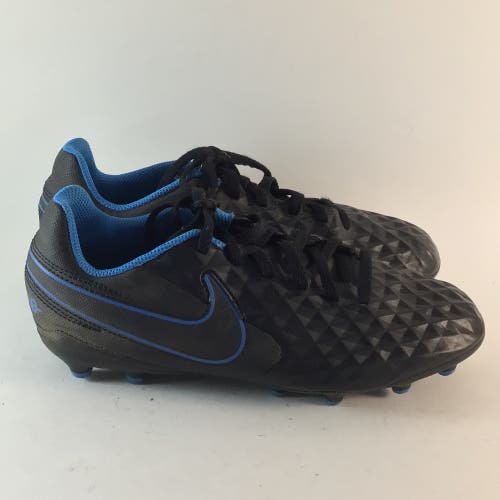 Nike Tiempo lace up FG soccer cleats black size mens 6 womens 7.5 AT5881-090