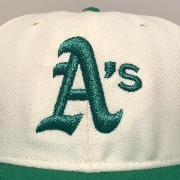 Oakland Athletics Hat Baseball Cap Fitted 7 1/2 Roman Leather