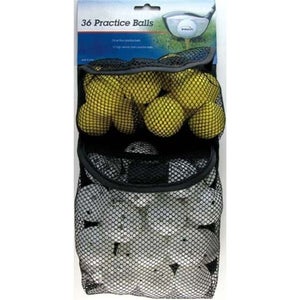 Intech Golf 36 Pack Practice Balls (24 with Holes, 12 Foam) - Golf Practice