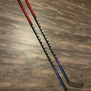 2 Pack 90 Flex RH Pro Stock Alpha LX Pro Hockey Stick With USA QRE10 Graphics