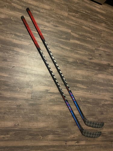 2 Pack 90 Flex RH Pro Stock Alpha LX Pro Hockey Stick With USA QRE10 Graphics