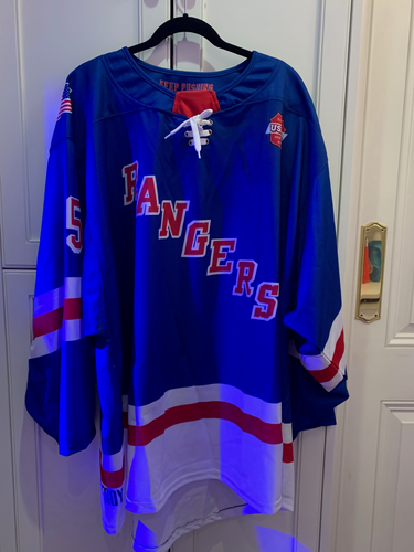 Ct. Jr. Rangers Blue Goalie Game Jersey