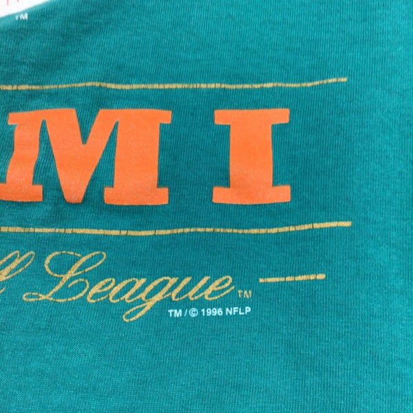 Vintage 1996 Miami Dolphins Jersey Style Shirt, L