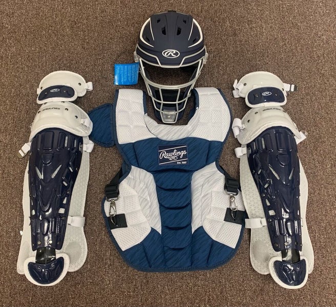 Rawlings Intermediate Navy/White Velo 2.0 Catcher's Gear Box Set