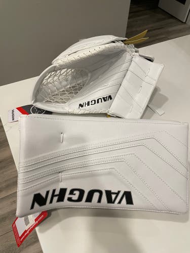 New Vaughn SLR2 int goalie glove & blocker