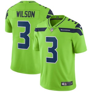 NEW Russell Wilson Seattle Seahawks Nike Vapor Untouchable Color Rush Limited Player Jersey MEDIUM