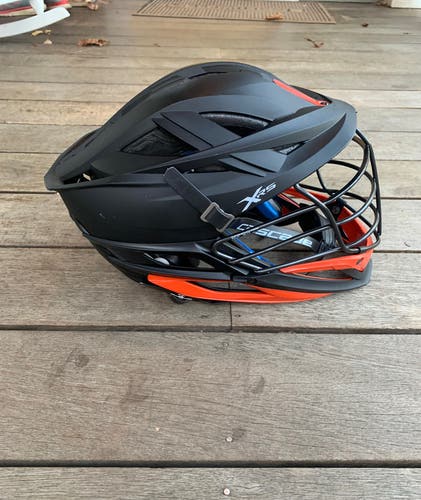 Cascade XRS Helmet - Matte Black With Orange Chin - ($350 Retail)