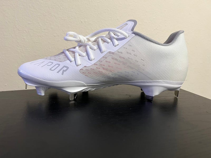 Nike, Shoes, Nike React Vapor Ultrafly Elite 4 White Metal Baseball  Cleats Da70100