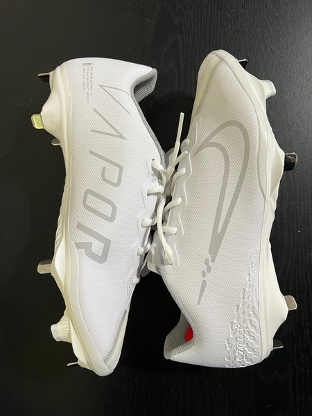 Nike React Vapor Ultrafly Elite 4 White/Lt Smoke Grey/Bright Crimson  Men's Baseball Cleat - Hibbett