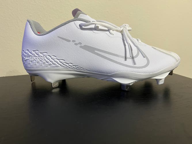 Nike React Vapor Ultrafly Elite 4 Baseball Cleats Men's Size 9.5 White/Grey DA0701-100
