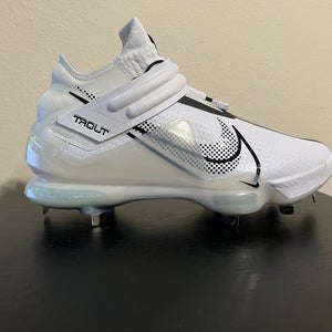 Nike Force Zoom Trout 7 Baseball Cleats Men Size 11 White/Black CI3134-102