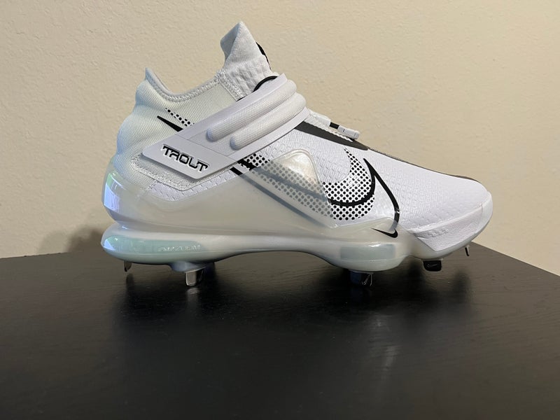 Nike Force Zoom Trout 7 Baseball Cleats Men Size 11 White/Black CI3134-102