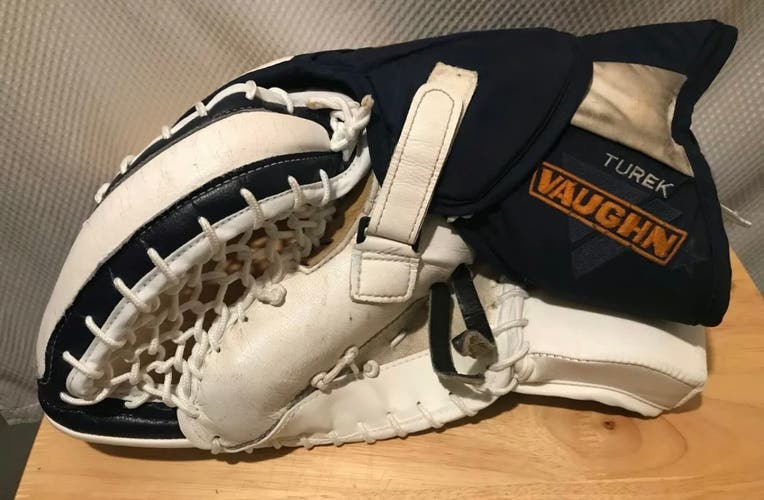 Roman Turek Game used Glove and Blocker