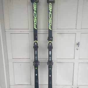Used 2021 Fischer 193 cm Racing RC4 World Cup GS Skis With Bindings Max Din 17