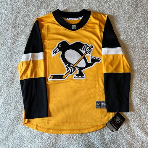 Pittsburgh Penguins Jersey Yellow Alternate Fanatics Small NWT NHL
