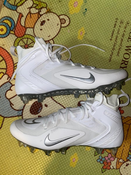 White Adult New Men's Size Men's 10.5 (W 11.5) Molded Cleats Nike Mid Top Alpha Huarache 8 Pro