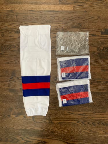 Pro Style Socks - 1980 Team USA Pattern Size SR 32”. Qty 2 Pair Available