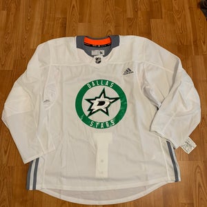 NWT Dallas Stars Authentic Adidas Practice Jersey MIC