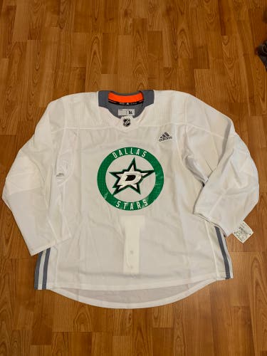 NWT Dallas Stars Authentic Adidas Practice Jersey MIC