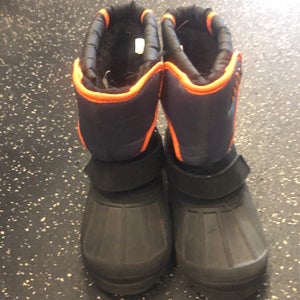 BLACK/ORANGE 12 (Women's 13) Kid's Snowboard Boots