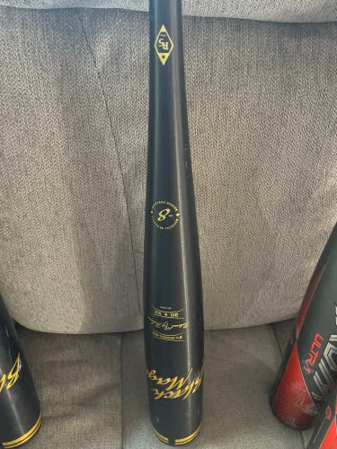 Used USSSA Certified Easton (-8) 22 oz 30" Black Magic Bat