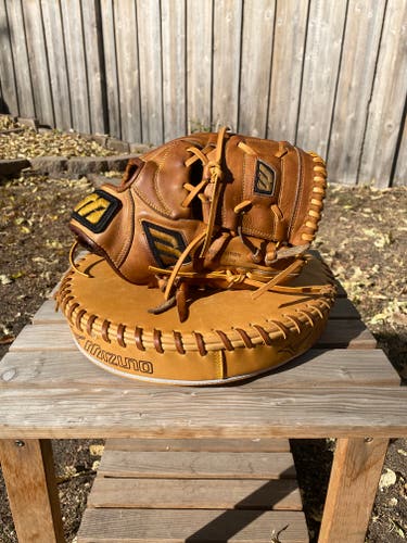 Used Mizuno Right Hand Throw Infield Pro Limited Edition Baseball Glove 11.5"