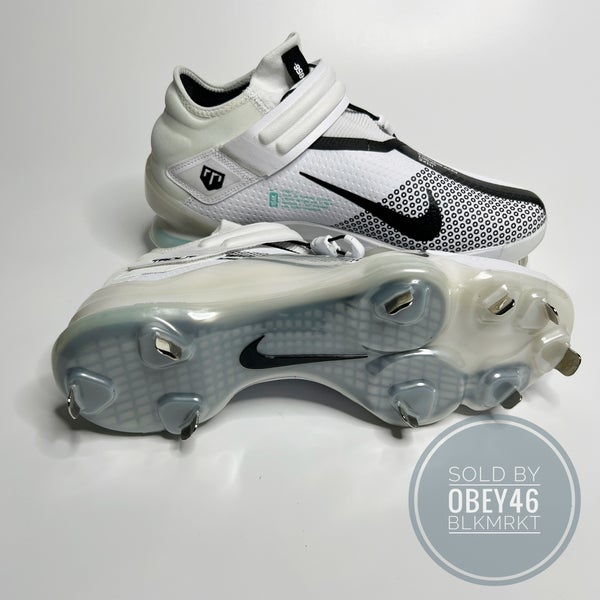 Nike Force Zoom Mike Trout 7 Baseball Cleats White Black 13