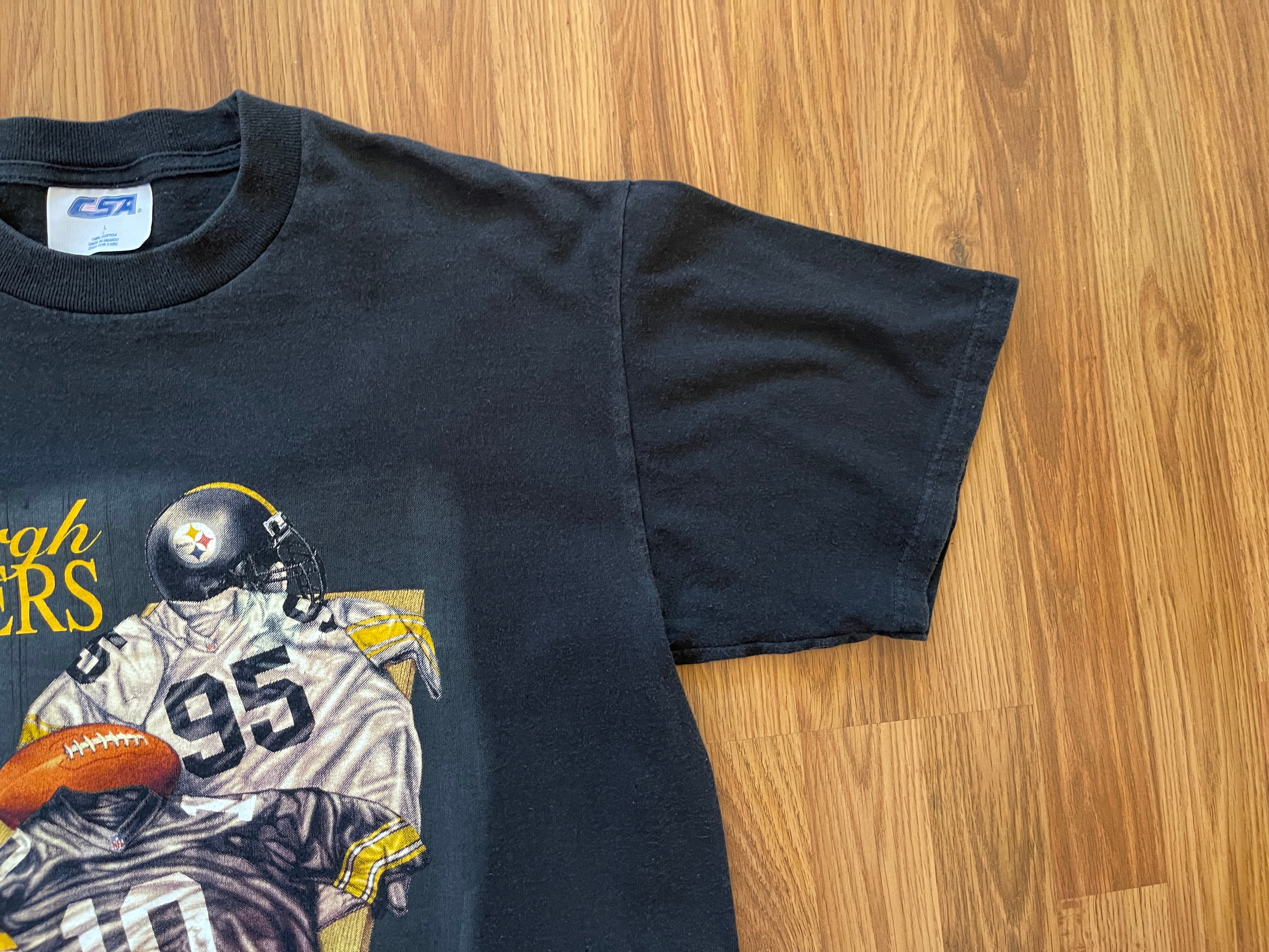 Pittsburgh Steelers NFL FOOTBALL LLOYD / STEWART VINTAGE 1997 Size Large T  Shirt
