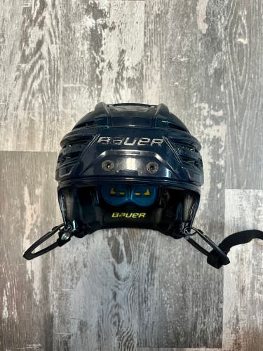 Used Small Dark Blue Bauer Re-Akt 150 Helmet