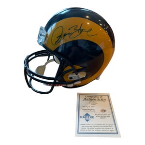 Isaac Bruce Signed Super Bowl 34 Full Size Riddell RAMS Helmet COA RADTKE Sports