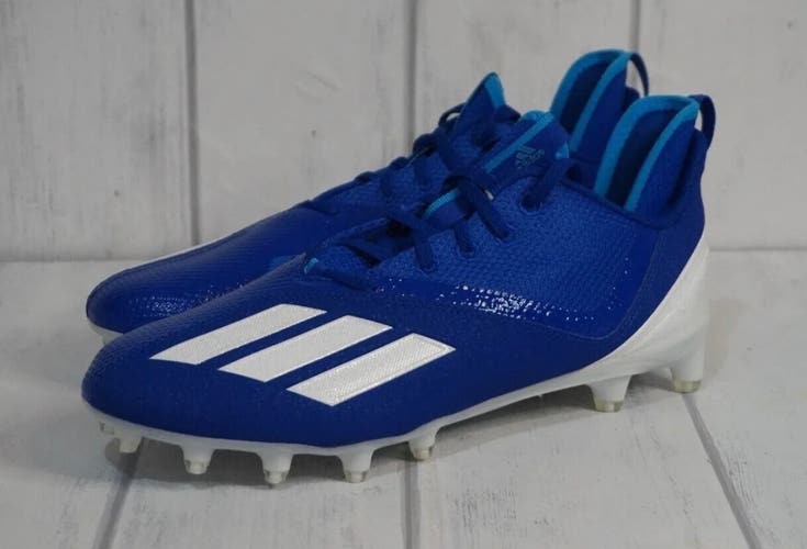 ADIDAS Mens Adizero Scorch Football Cleats Blue White Size  11.5 US FX2086 NEW