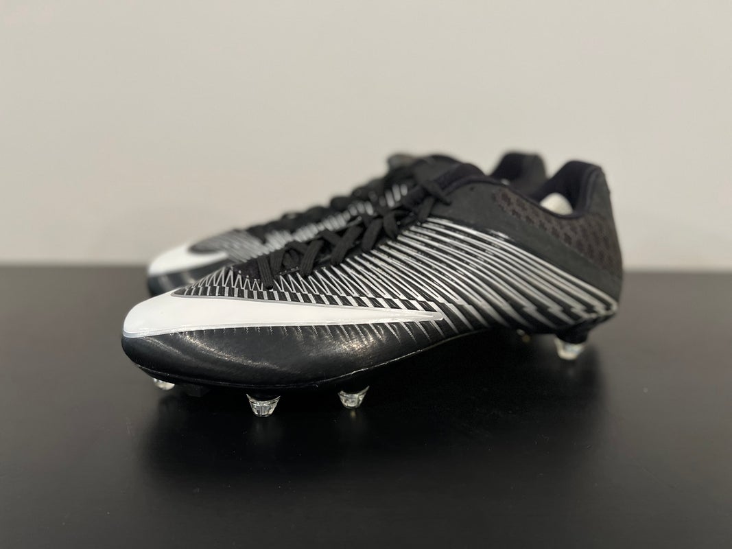 Men's Nike Vapor Talon Elite Low TD Football Cleats 16 Black Silver  500068-010