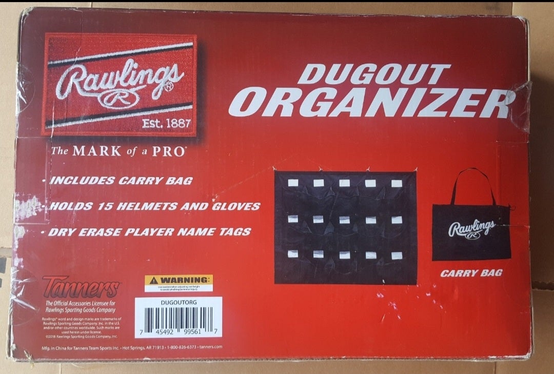 Athletico 15 Player Baseball Dugout Organizer