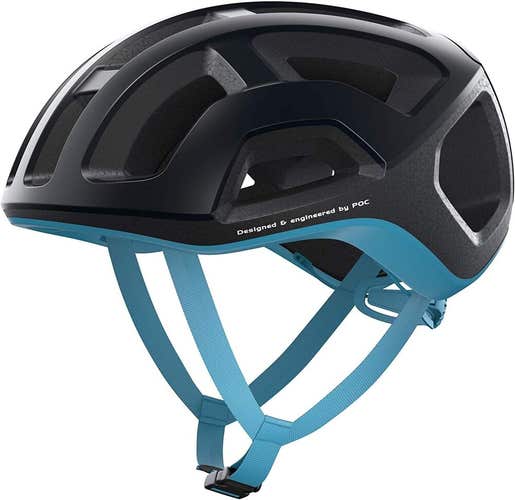 NIB POC Ventral Lite Road Cycling Helmet Uranium Black Basalt Blue Matte Sz. S