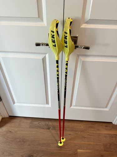 Used 44in (110cm) Leki Racing World Cup Lite SL Ski Poles