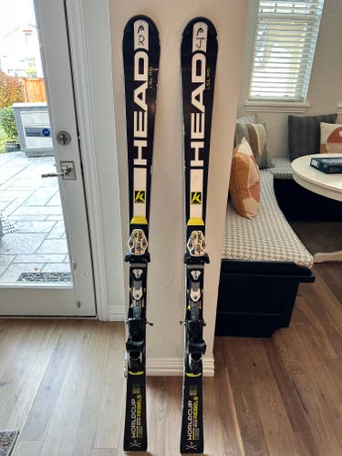 Used HEAD 156 cm Racing World Cup Rebels i.SL RD Skis With Bindings