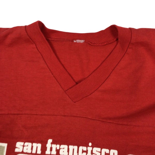 Vintage San Francisco 49ers NFL raglan style T-shirt. 70s/80s