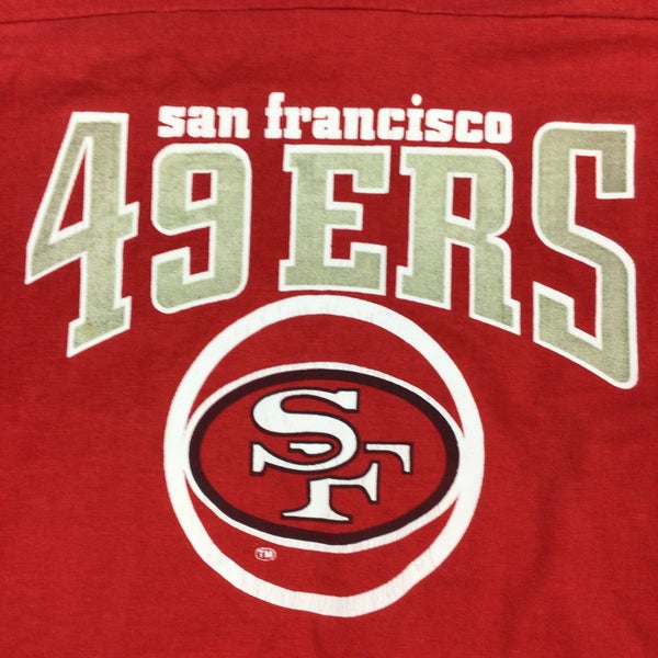 Vintage San Francisco 49ers NFL raglan style T-shirt. 70s/80s