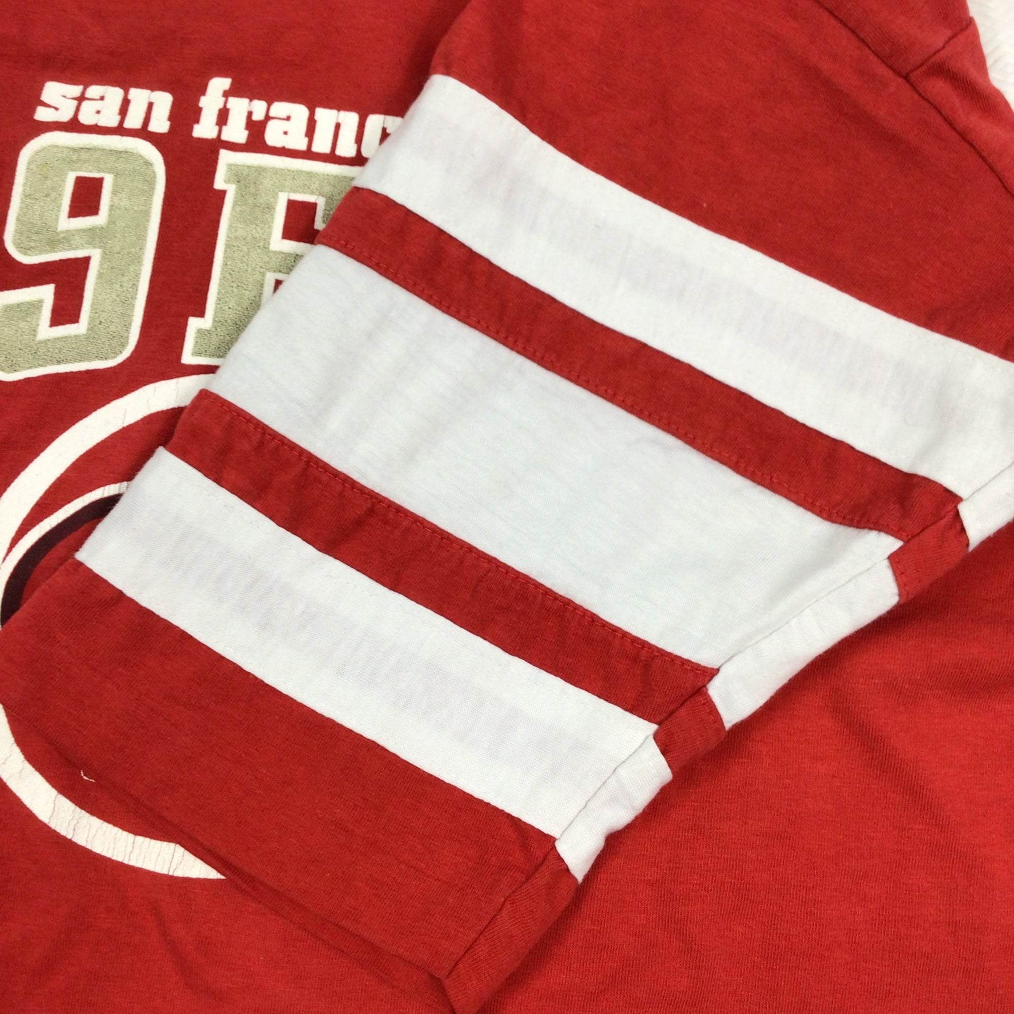 Vintage San Francisco 49ers NFL raglan style T-shirt. 70s/80s