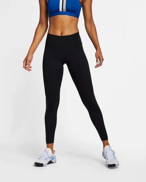 Nike One Luxe Women's Mid-Rise 7/8 Leggings L Black BQ9994