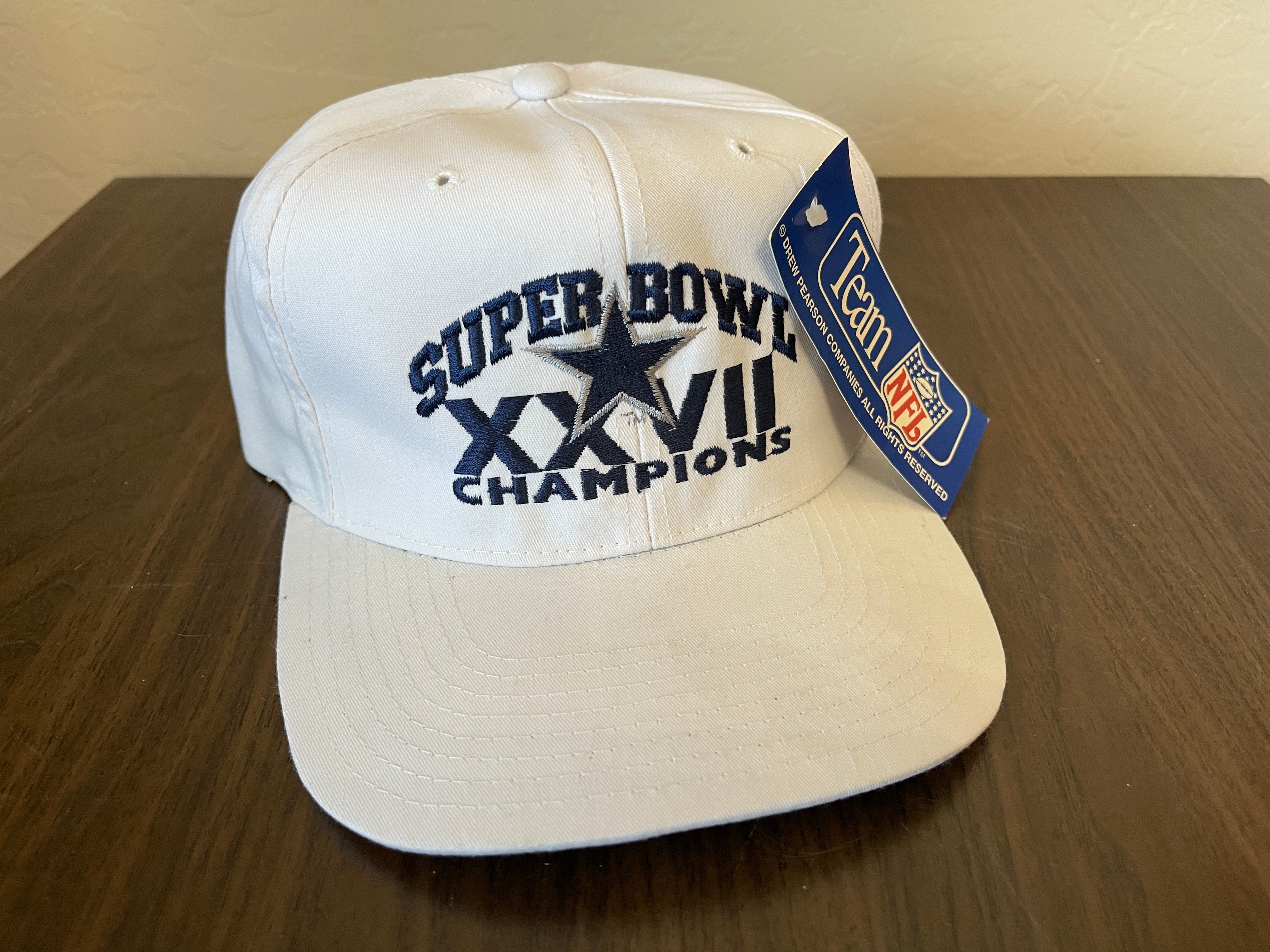 Vintage Cowboys Super Bowl XXVII Champs Drew Pearson Hat.