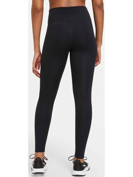 NWT Nike One Mid Rise Tight Fit Leggings Black Size XL (16-18
