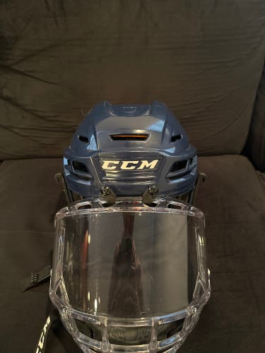 Senior CCM Tacks 710 Helmet (Navy)