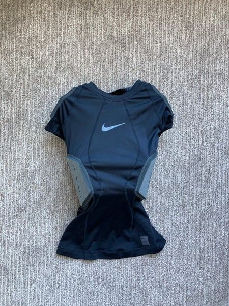 servitrice tvivl Religiøs Men's Small Nike Pro Combat Hyperstrong 3.0 Football Integrated Padded  Shirt Black Gray | SidelineSwap