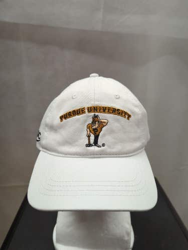 Purdue University White SGA Strapback Hat NCAA