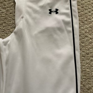 White New XL Under Armour Game Pants