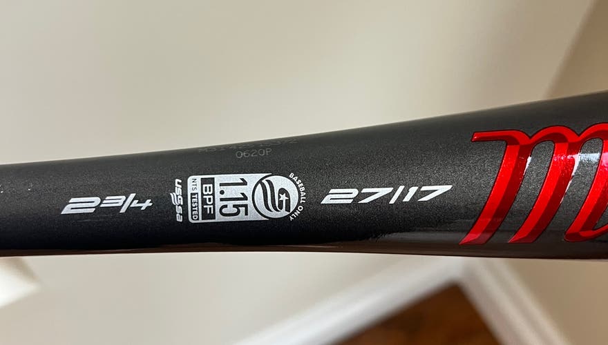 Used 2022 Alloy (-10) 17 oz 27" Cat 9 Bat